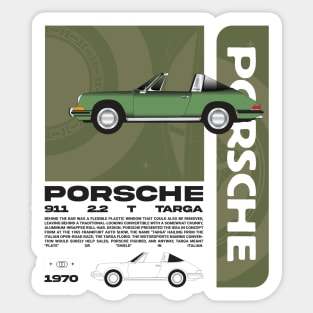 1970 Porsche 911 Targa Sticker